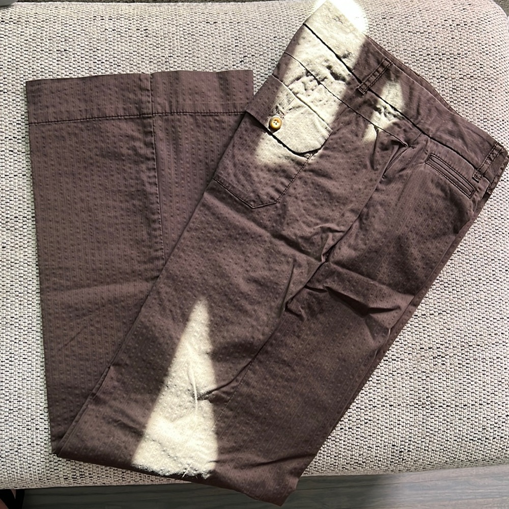 Gap-wide leg trouser, brown, womens size 1 regular